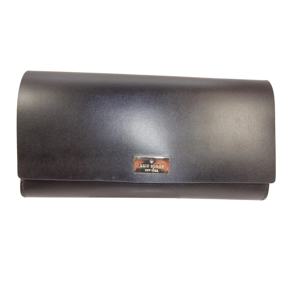 Kate Spade Arbour Hill Kyra New York Black Hot Pink Leather Tote Bag Wallet Set - Picture 5 of 12